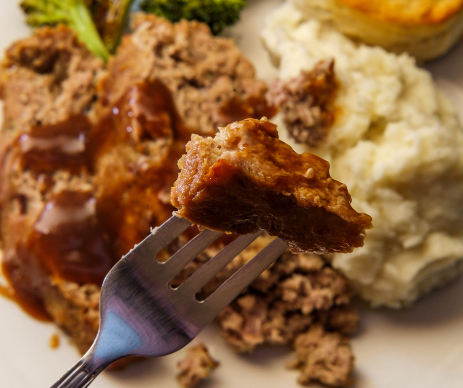 Classic Meatloaf with Mashed Potatoes