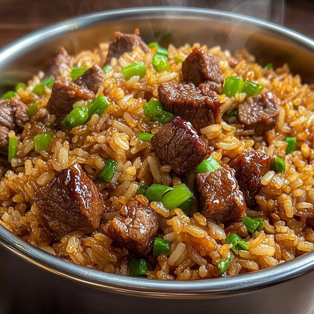 Garlic Beef Fried Rice