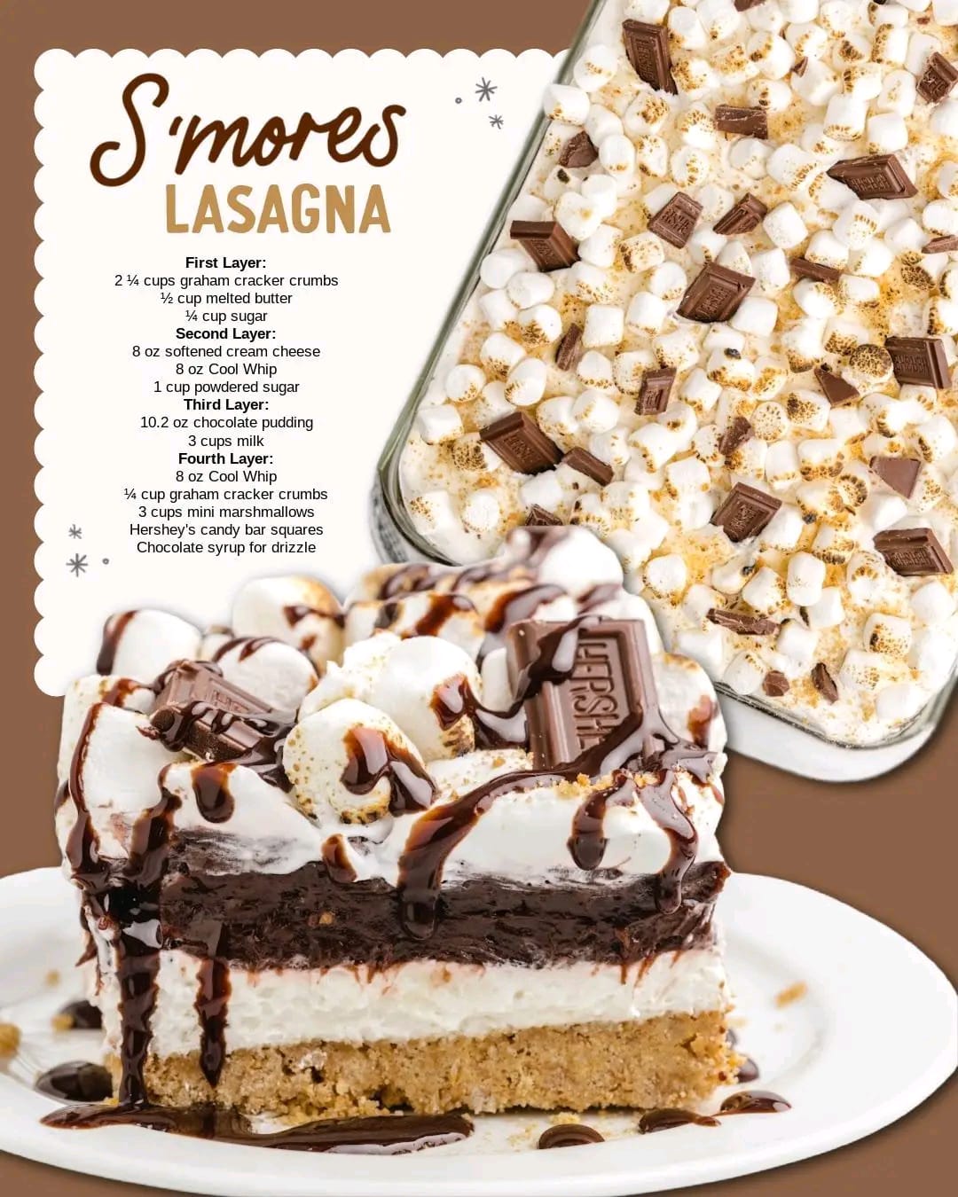 Easy and delicious S’mores Lasagna