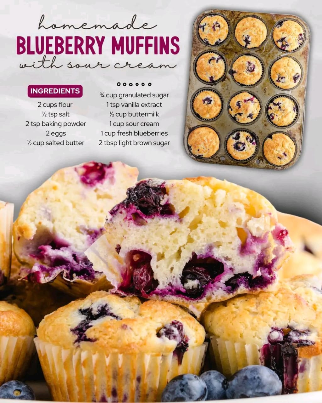 Can we all agree that blueberry muffins make mornings better? Try it now and watch everyone smile!