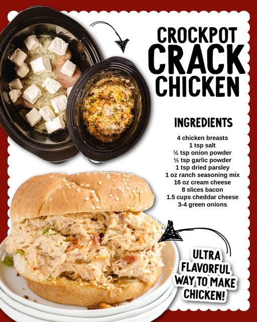 This Rich and Creamy Crock Pot Crack Chicken Is Comfort Food at Its Finest 🍁🥘