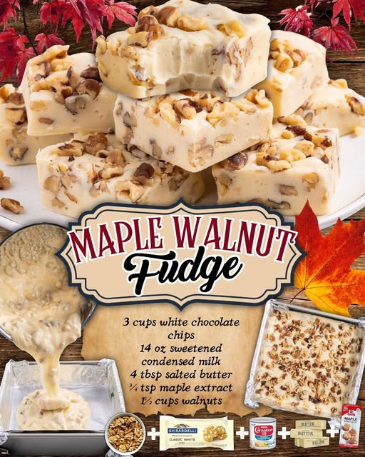 Irresistible Maple Walnut Fudge: A Creamy, Buttery Bite of Sweet Perfection