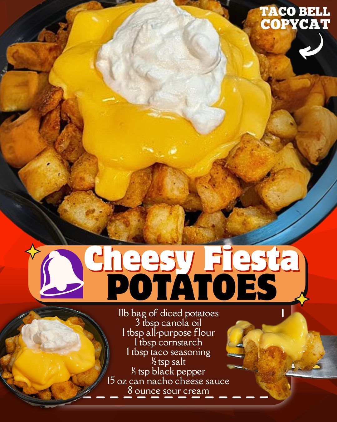 TACO BELL FIESTA POTATOES COPYCAT