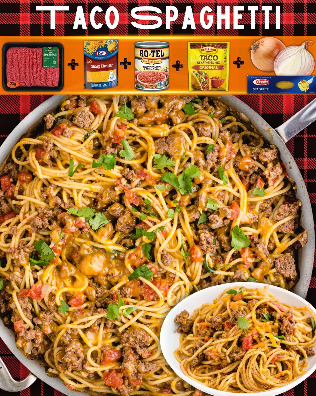 TACO SPAGHETTI! Ready in under 30 minutes