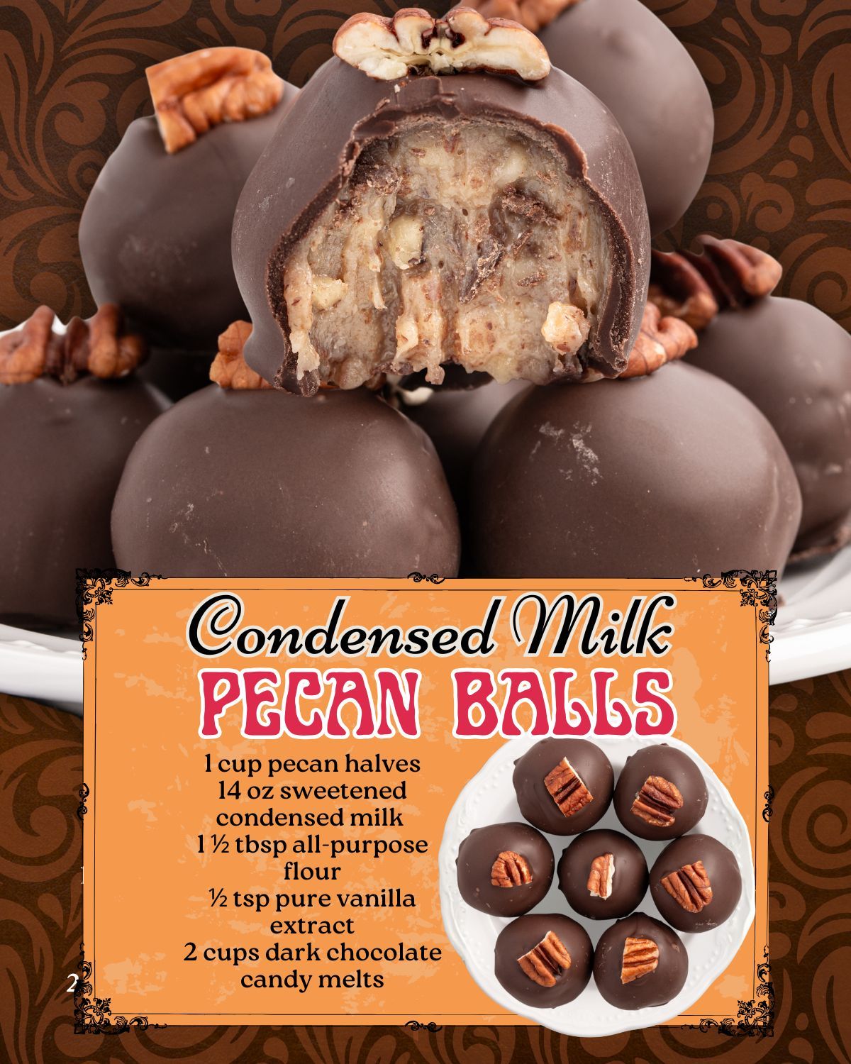 Condensed Milk Pecan Balls